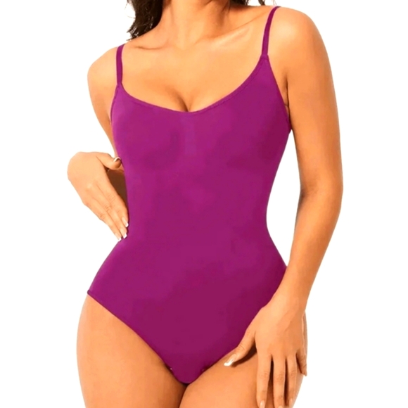 HeyShape Shapewear Bodysuit Size L NWT Fuschia Shape Wear Tik Tok Hey Shape Pink - Picture 1 of 9
